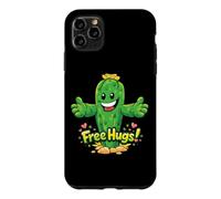 Custodia per iPhone 11 Pro Max Free Hugs - Scritta "Cactus Abbraccio"