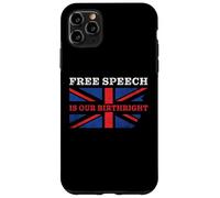 Custodia per iPhone 11 Pro Max Free Speech is Our Birthright - Anti-Woke Conservative Quote