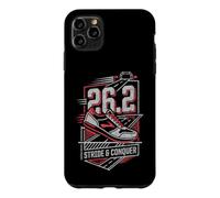 Custodia per iPhone 11 Pro Max Full Marathon Runner 26.2 Stride Conquer Corsa