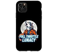 Custodia per iPhone 11 Pro Max Full Throttle Lunacy Howling Biker Wolf Graphic