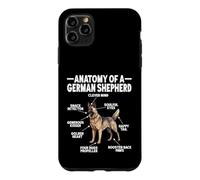 Custodia per iPhone 11 Pro Max Funny Anatomy Pastore Tedesco Amanti Pastore Tedesco Cane Pastore