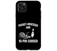 Custodia per iPhone 11 Pro Max Funny Bowling Pocket Obsessed 10 Pin Cursed Bowler