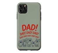 Custodia per iPhone 11 Pro Max Funny Cat Dad Yelling Cats Father's Day