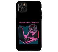 Custodia per iPhone 11 Pro Max Funny Cat Gamer - Cuffie per computer portatili Bedtime Story