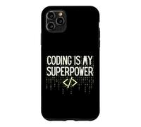 Custodia per iPhone 11 Pro Max Funny Coding is My Superpower Coder Programmer