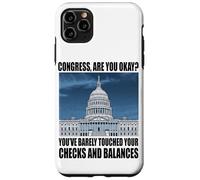 Custodia per iPhone 11 Pro Max Funny Congress US Capitol Politics Joke Washington DC Humor