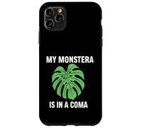 Custodia per iPhone 11 Pro Max Funny Houseplant Mom My Monstera Is In A Coma