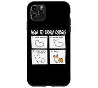 Custodia per iPhone 11 Pro Max Funny How To Draw Pembroke Welsh Corgi Dog Lover