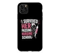 Custodia per iPhone 11 Pro Max Funny I Survived Her Passing Nursing School