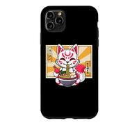 Custodia per iPhone 11 Pro Max Funny Kawaii Ramen Kids Kitsune Nine Tailed Lover