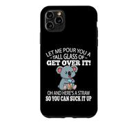 Custodia per iPhone 11 Pro Max Funny Kids Tall Glass of Get Over It Suck It Up Koala Lover