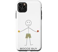Custodia per iPhone 11 Pro Max Funny Men Bocce Ball, Boy Bocci Gifts