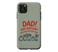 Custodia per iPhone 11 Pro Max Funny Raccoon Dad Yelling Raccoons Father's Day