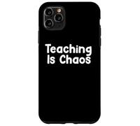Custodia per iPhone 11 Pro Max Funny Teacher Humor Design Teaching School Life Energy