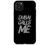 Custodia per iPhone 11 Pro Max Funny Travel Memes Emirati Arabi Uniti Amo Dubai Beach Dubai Chiamami