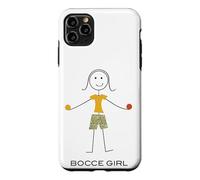 Custodia per iPhone 11 Pro Max Funny Women Bocce Ball, Girl Bocci Gifts