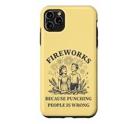 Custodia per iPhone 11 Pro Max Fuochi d'artificio retrò anti-violenza umor