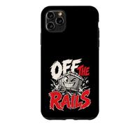 Custodia per iPhone 11 Pro Max Fuori dai binari divertente gioco di parole del treno