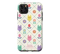 Custodia per iPhone 11 Pro Max Gabby’s Dollhouse Floral Cat Tile All Over Print