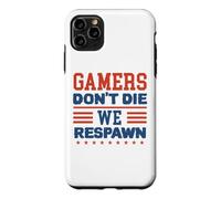 Custodia per iPhone 11 Pro Max Gamers Don't Die We Respawn Sparklers Patriotic Uomini Donne