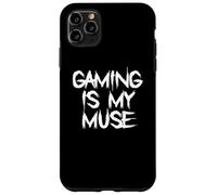 Custodia per iPhone 11 Pro Max Gaming is My Muse Dichiarazione di gioco divertente geek