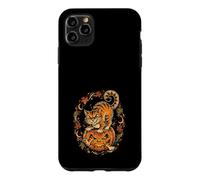 Custodia per iPhone 11 Pro Max Gatto nero che scoppia da Jack O Lanterna Halloween