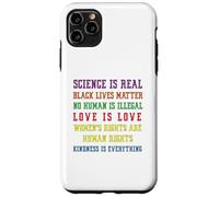 Custodia per iPhone 11 Pro Max Gay Pride Science Is Real Black Lives Matter Love Is Love