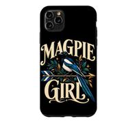 Custodia per iPhone 11 Pro Max Gazza Ragazza Corvid Bird Amante Birdwatching