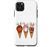 Custodia per iPhone 11 Pro Max Gelato gocciolante basket baseball calcio coniglietto Pasqua