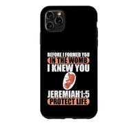 Custodia per iPhone 11 Pro Max Geremia 1:5 Pro-Life Anti-aborto prima che ti formassi