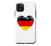 Custodia per iPhone 11 Pro Max Germania nel mio cuore Bandiera tedesca Orgoglioso patriottico tedesco