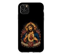 Custodia per iPhone 11 Pro Max Gesù Cristo Cuore Avere Misericordia Cattolica Devozionale Arte Fede