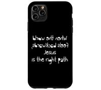 Custodia per iPhone 11 Pro Max Gesù è la strada giusta Citazione Cattolica Cristiana