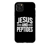 Custodia per iPhone 11 Pro Max Gesù E Peptidi Stack Fitness Biohacker Palestra Scienza Bibbia