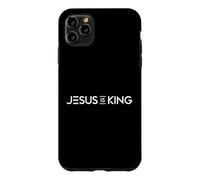 Custodia per iPhone 11 Pro Max Gesù è re fede cristiana moderna