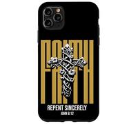 Custodia per iPhone 11 Pro Max Gesù La luce del mondo Christian John 8:12 (sul retro)