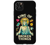 Custodia per iPhone 11 Pro Max Gesù Re delle cose spezzate Guarigione cristiana Inspirational