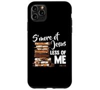 Custodia per iPhone 11 Pro Max Giovanni 3:30 S'more Gesù Meno Di Me Christian Camping Camper