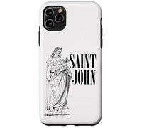 Custodia per iPhone 11 Pro Max Giovanni Apostolo Amato San Cattolico Vintage Art
