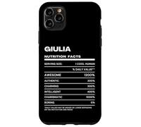 Custodia per iPhone 11 Pro Max Giulia Dichiarazione Nutrizionale Nome Divertente