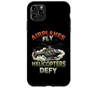 Custodia per iPhone 11 Pro Max Gli aerei volano gli elicotteri sfidano l'aviazione dei rotori