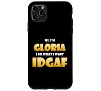 Custodia per iPhone 11 Pro Max Gloria Joke IDGAF Meme Funny Halloween Costume For Glorias
