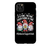 Custodia per iPhone 11 Pro Max Gnomo aiutante per il comportamento, tutto è bello Natale