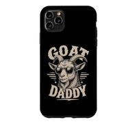 Custodia per iPhone 11 Pro Max Goat Daddy Funny Farm Animal Dad Lover