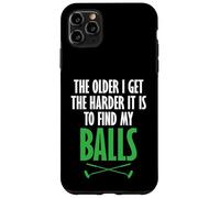 Custodia per iPhone 11 Pro Max Golf Umorismo Diventare difficile trovare le mie palle Golf golfista