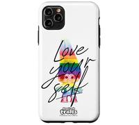 Custodia per iPhone 11 Pro Max Good Luck Trolls Love Your Self Rainbow
