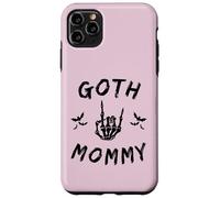 Custodia per iPhone 11 Pro Max Goth Mommy Goth mamma emo scheletro mano roccia sulla festa della mamma