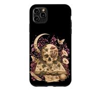 Custodia per iPhone 11 Pro Max Gothic Botanical Skull Moon Grimoire Dark Academia Book Love
