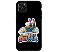 Custodia per iPhone 11 Pro Max Graceful Ski Fail Divertente Nuovo Sciatore Newbie Faceplant Sci