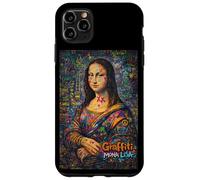 Custodia per iPhone 11 Pro Max Graffiti Mona Lisa Pop Art - Colorful Street Art Masterpiece